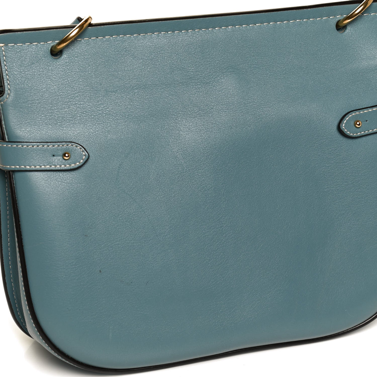 Mulberry Silky Calfskin Amberley Satchel Blue 14 of 14