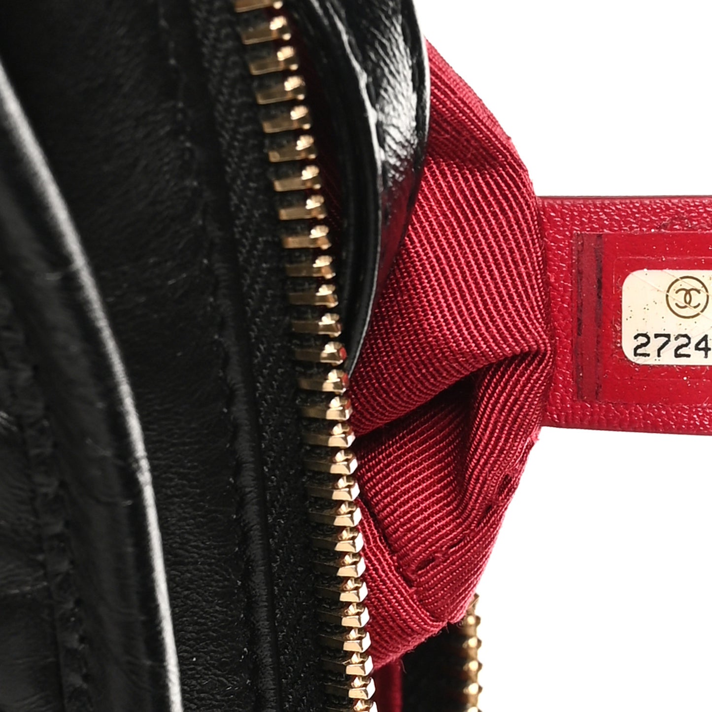 Aged Calfskin Quilted Small Gabrielle Hobo Black