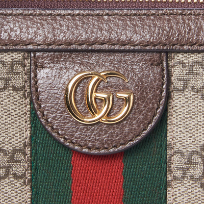 Gucci GG Supreme Monogram Web Medium Ophidia Boston Brown 7 of 8