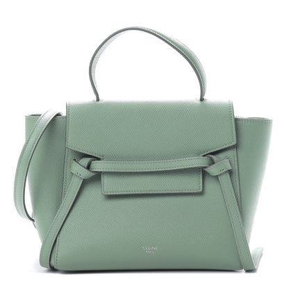 Celine Grained Calfskin Nano Belt Bag Celadon 1 of 9