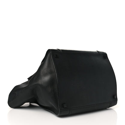 Celine Grained Calfskin Medium Phantom Luggage Black 4 of 10