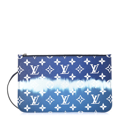 Louis Vuitton Monogram Escale Neverfull MM GM Pochette Blue 1 of 7