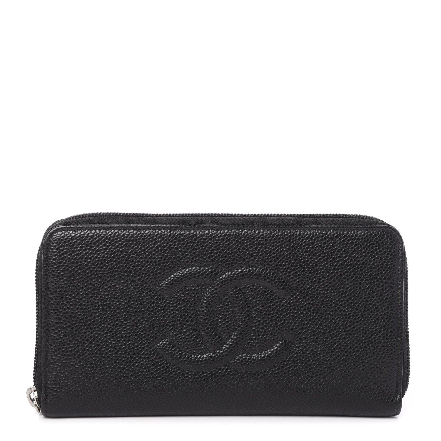 Chanel Caviar Large Timeless CC Zip Around Wallet Black 1 of 9