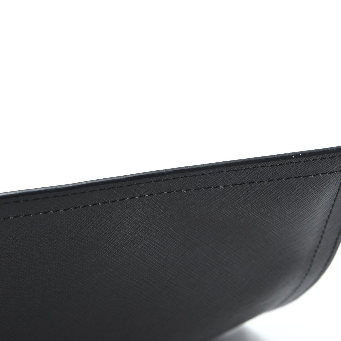 Textured Coated Canvas Bambi Print Medium Cosmetic Pouch Black