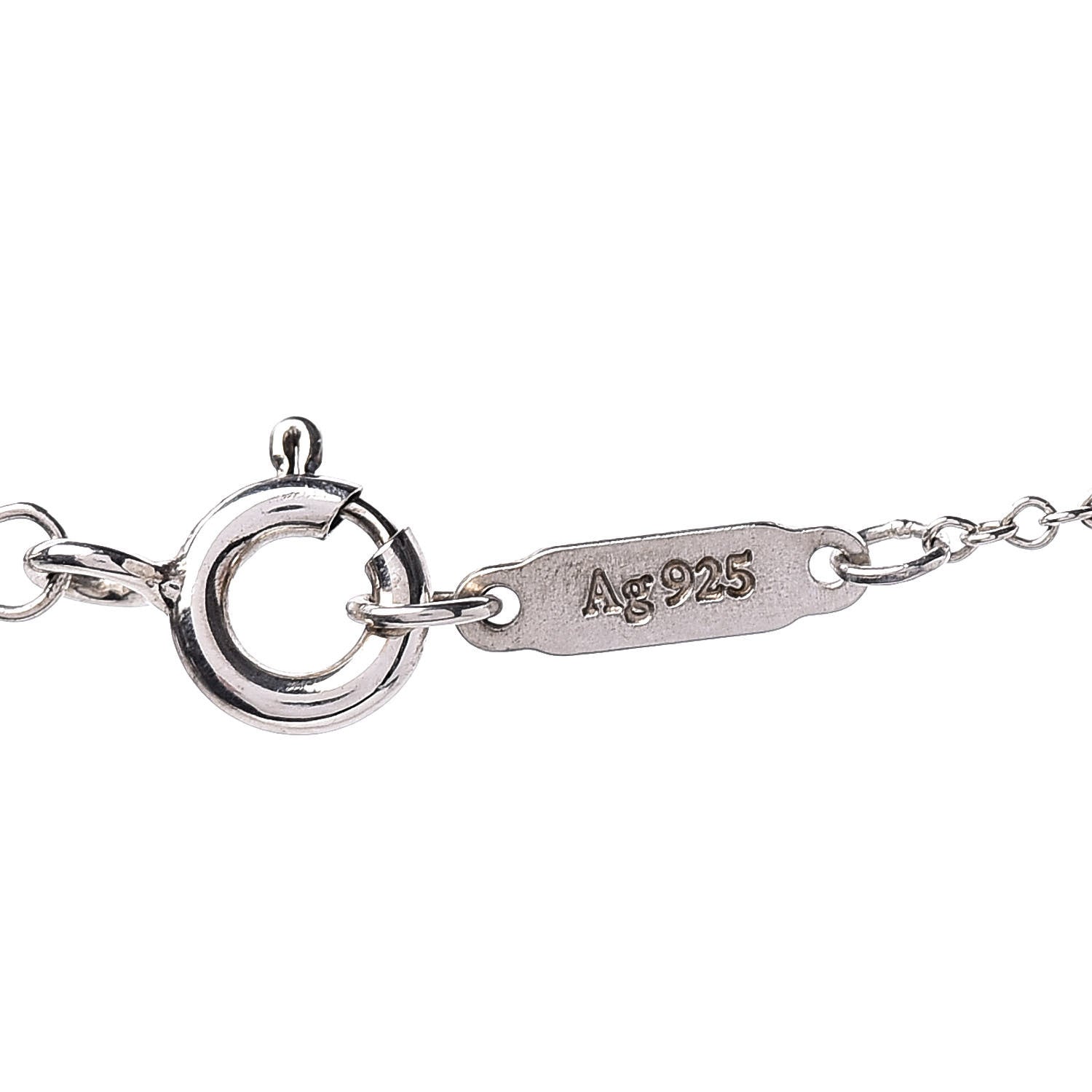 Tiffany Sterling Silver Mini Heart Key Pendant Necklace 6 of 7