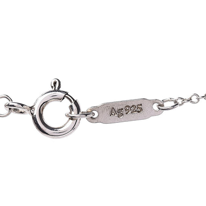 Tiffany Sterling Silver Mini Heart Key Pendant Necklace 6 of 7