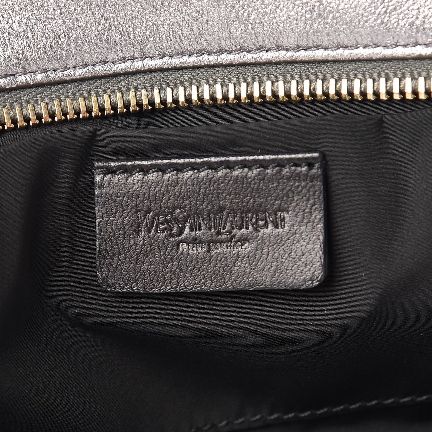 Metallic Calfskin Y-Mail Mini Bag Silver