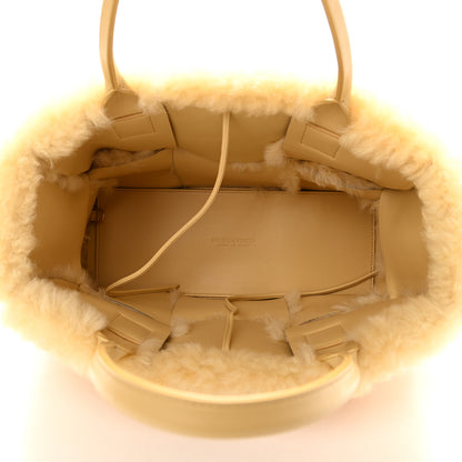 Bottega Veneta Shearling Small Intrecciato Arco Tote Teddy 5 of 8