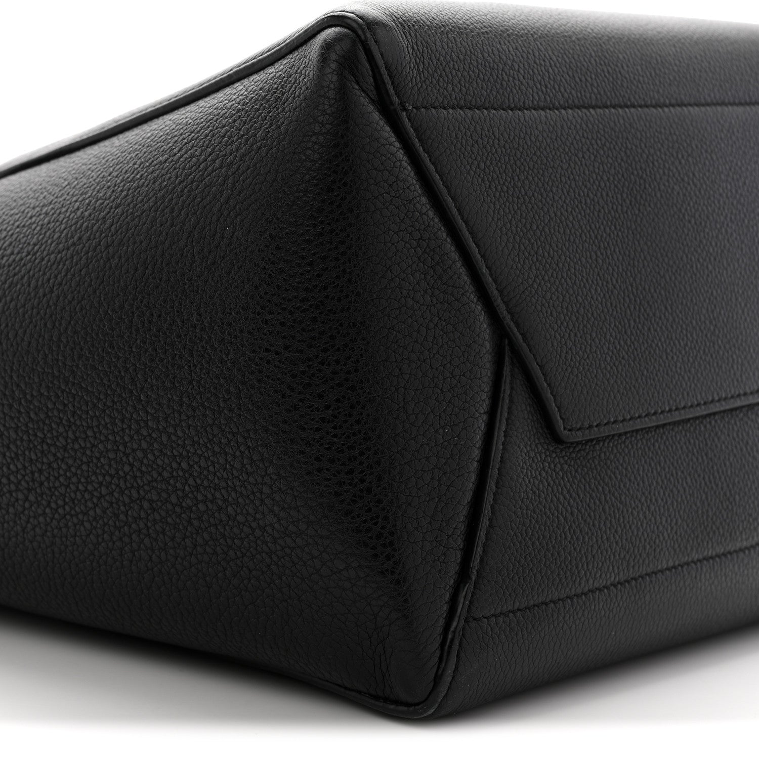 Celine Soft Grained Calfskin Sangle Bucket Bag Black 9 of 12
