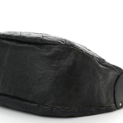 Chanel Caviar Stitched Outdoor Ligne Hobo Black 10 of 10