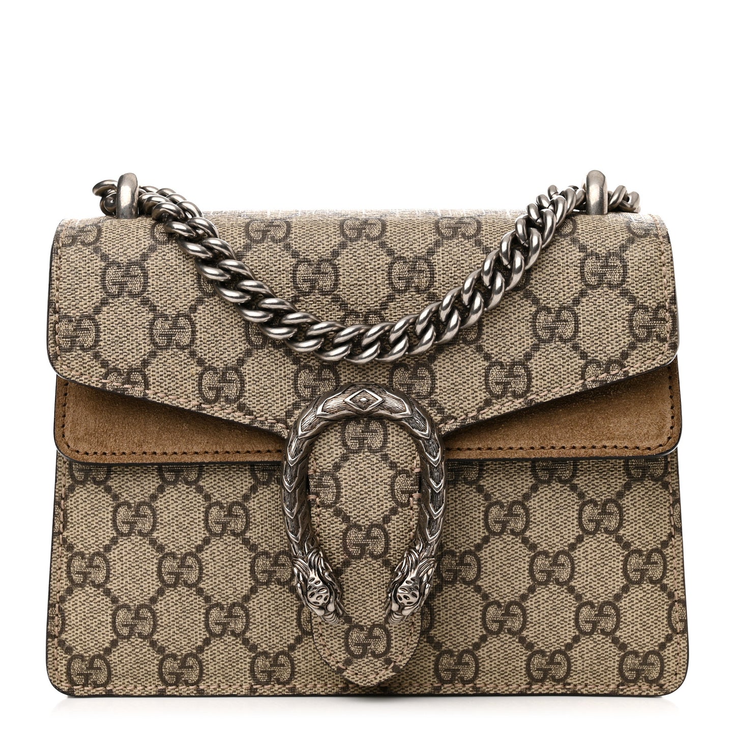 GG Supreme Monogram Mini Dionysus Shoulder Bag Taupe