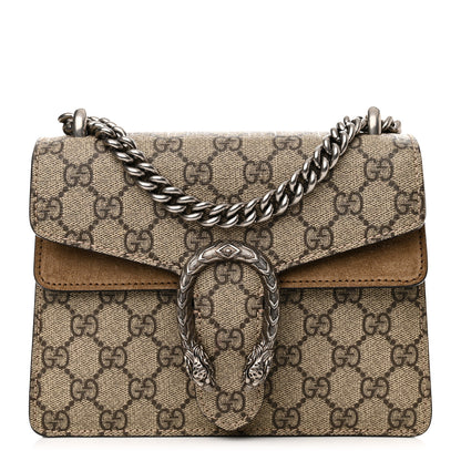 Gucci GG Supreme Monogram Mini Dionysus Shoulder Bag Taupe 1 of 12