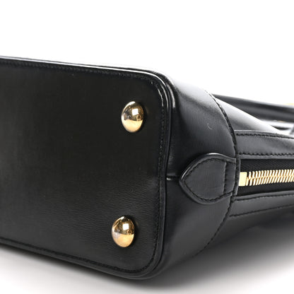 Gucci Boarded Plutone Calfskin Horsebit 1955 Top Handle Bag Black 10 of 11