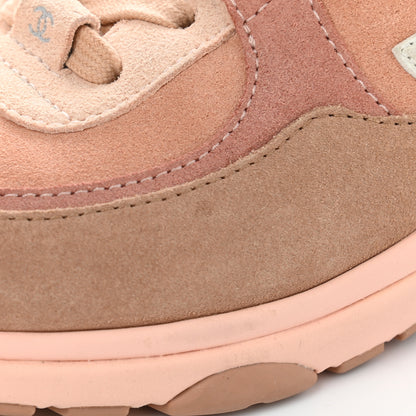 Chanel Nylon Lambskin Suede Calfskin CC Sneakers 36.5 Pink 14 of 15