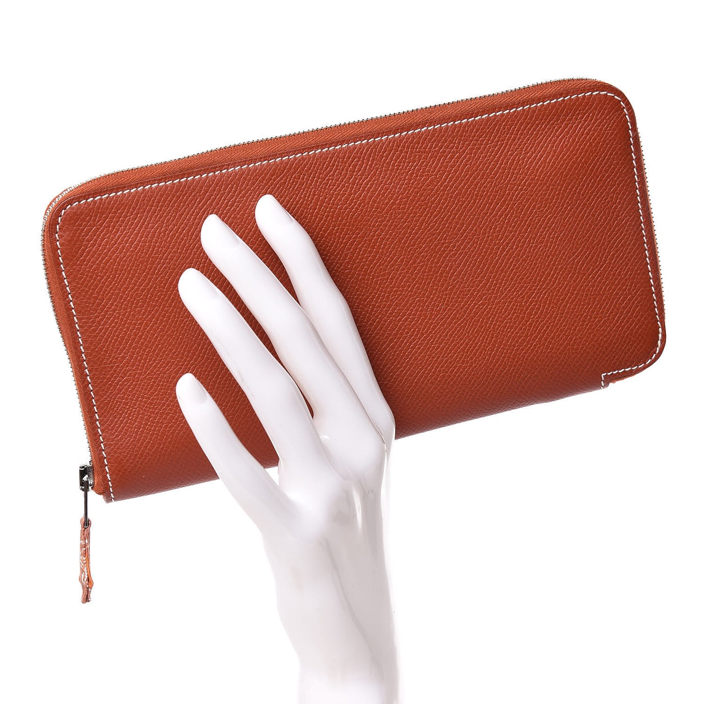 Epsom Silk'In Wallet Brique