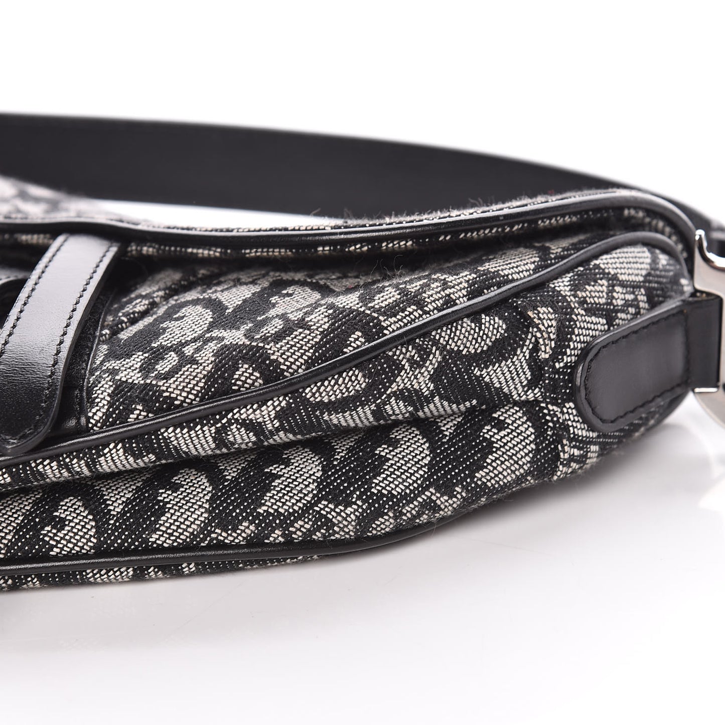 Monogram Saddle Bag Black