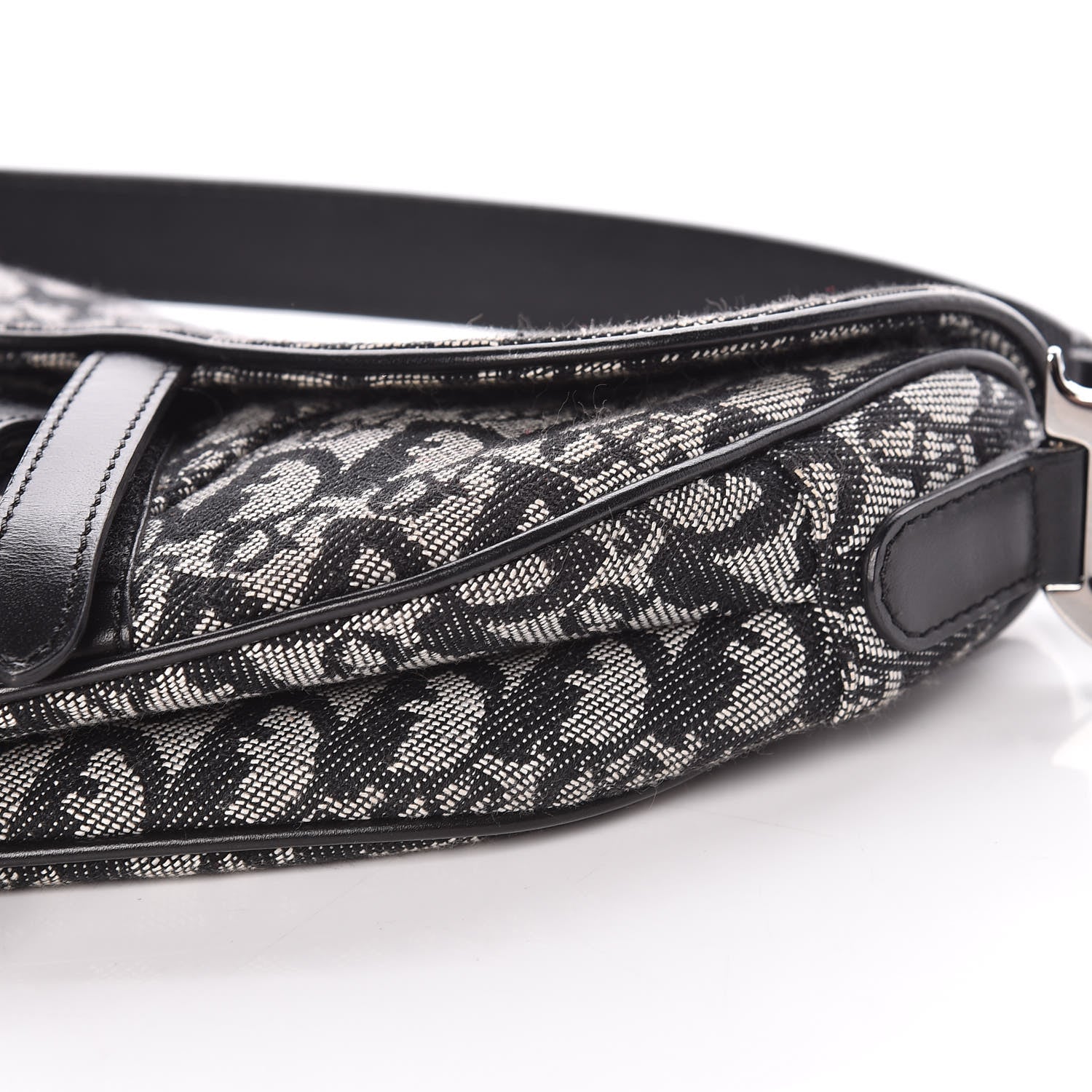 Christian Dior Monogram Saddle Bag Black 6 of 20
