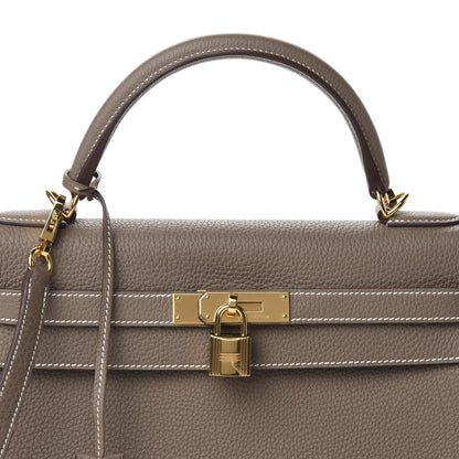 Hermes Togo Kelly Retourne 32 Etoupe 10 of 11