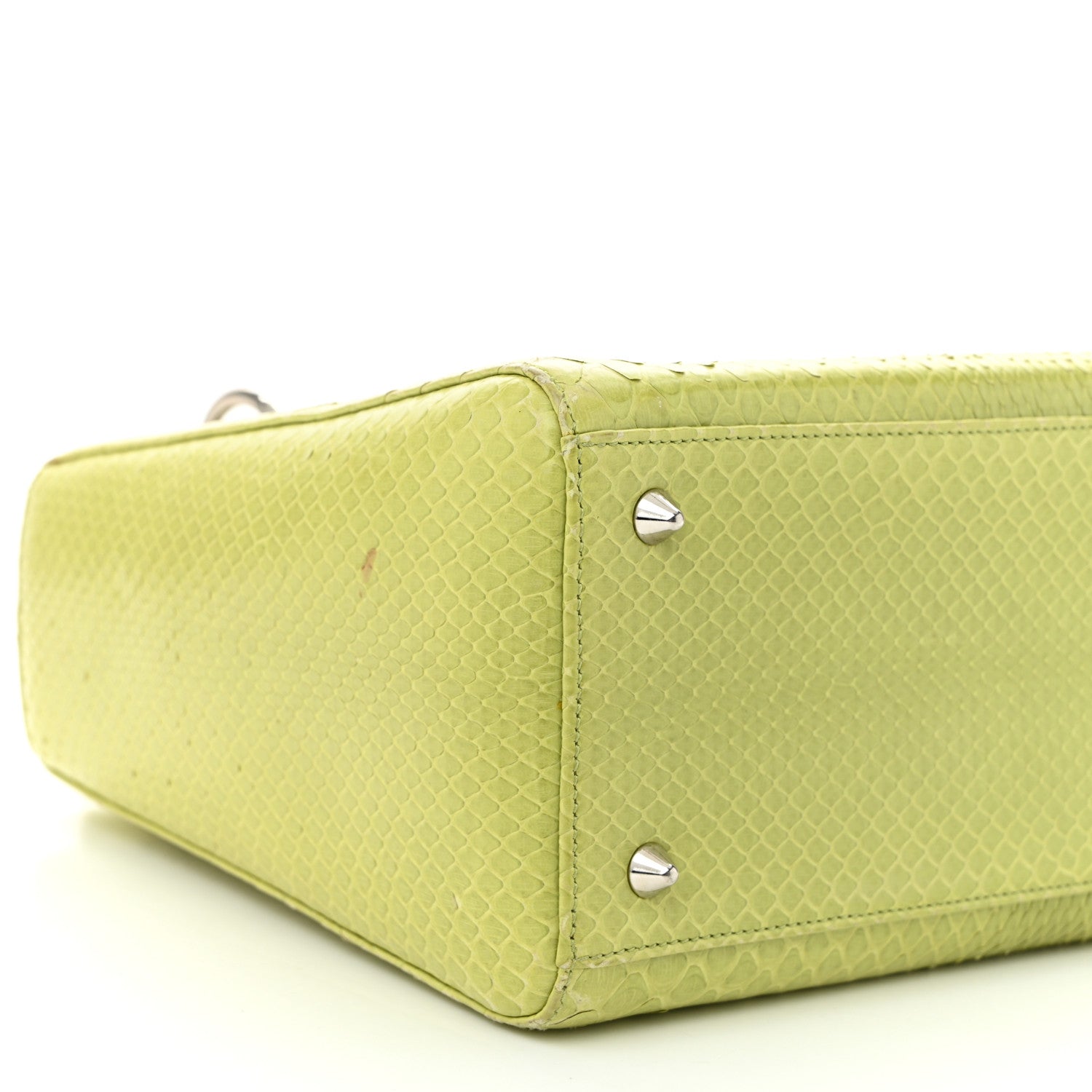 Christian Dior Snakeskin Medium Lady Dior Green 9 of 15