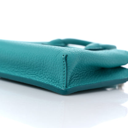 MCM Calfskin Milla Wallet Charm Tile Blue 8 of 8