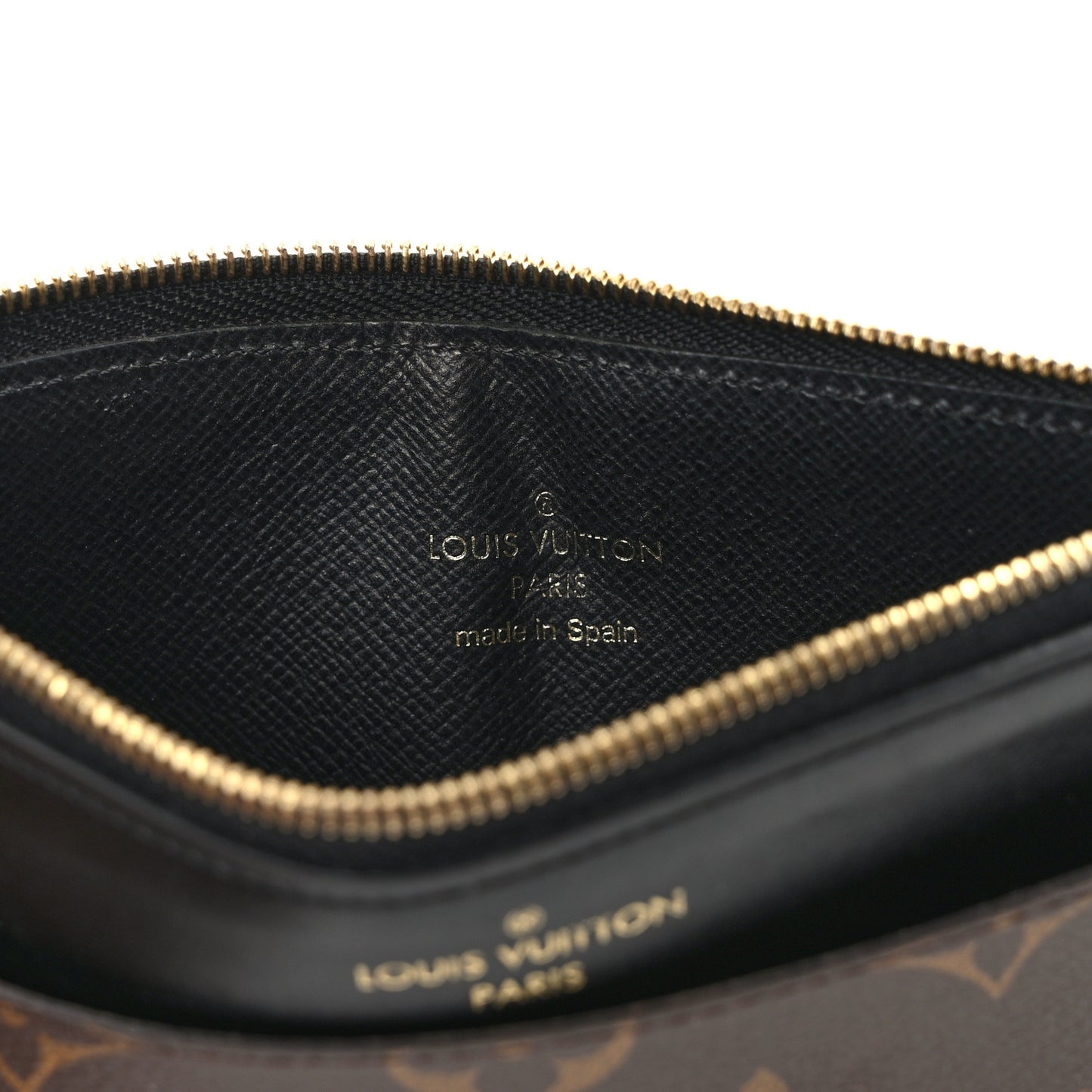 Monogram Slim Purse Black