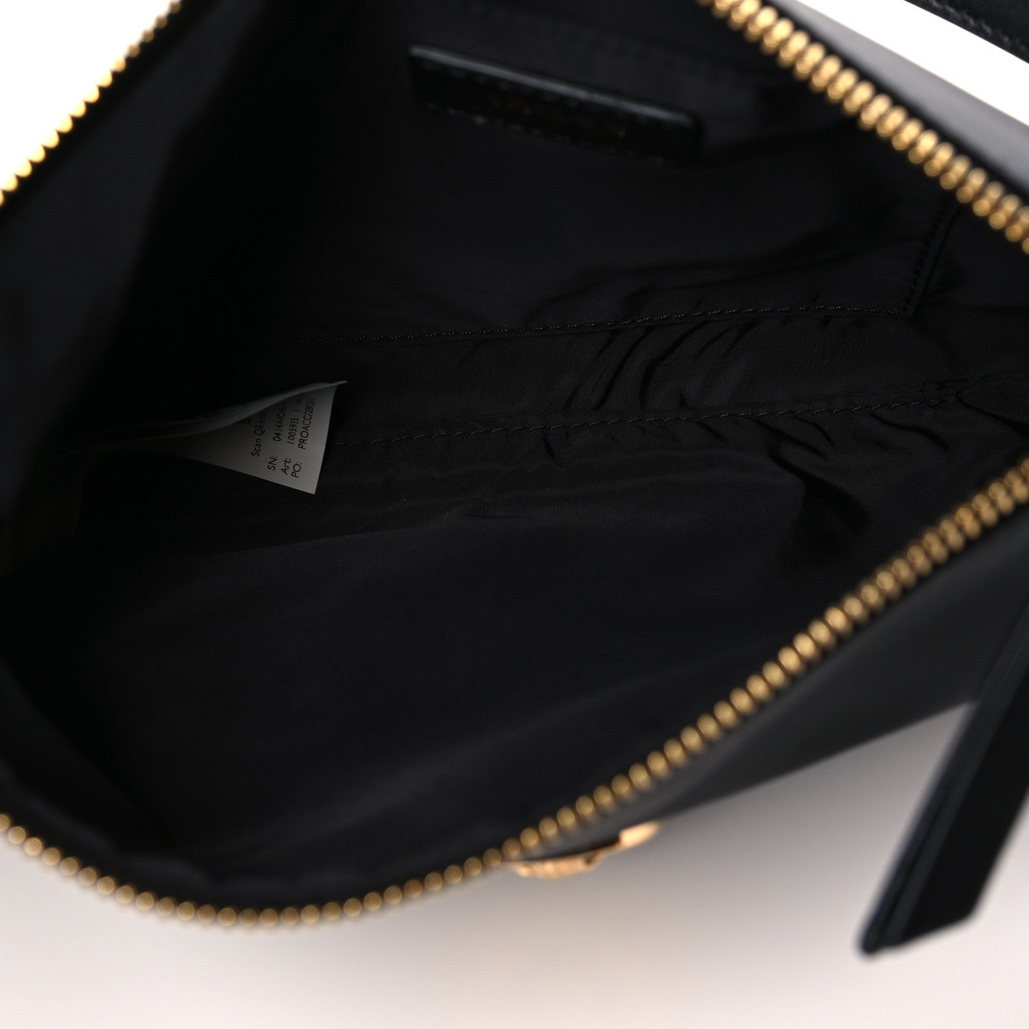 Versace Nylon Tribute Icon Flat Pouch Black 5 of 8