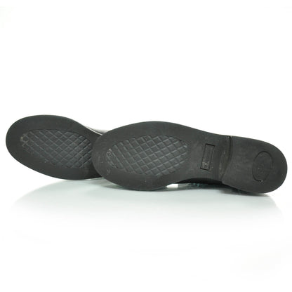 Chanel Leather Motorcycle Boots 40 Black 5 of 5