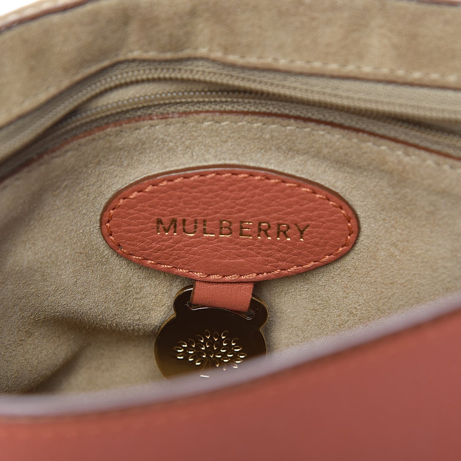 Mulberry Small Classic Grain Small Lily Flap Burnt Peach 6 of 13