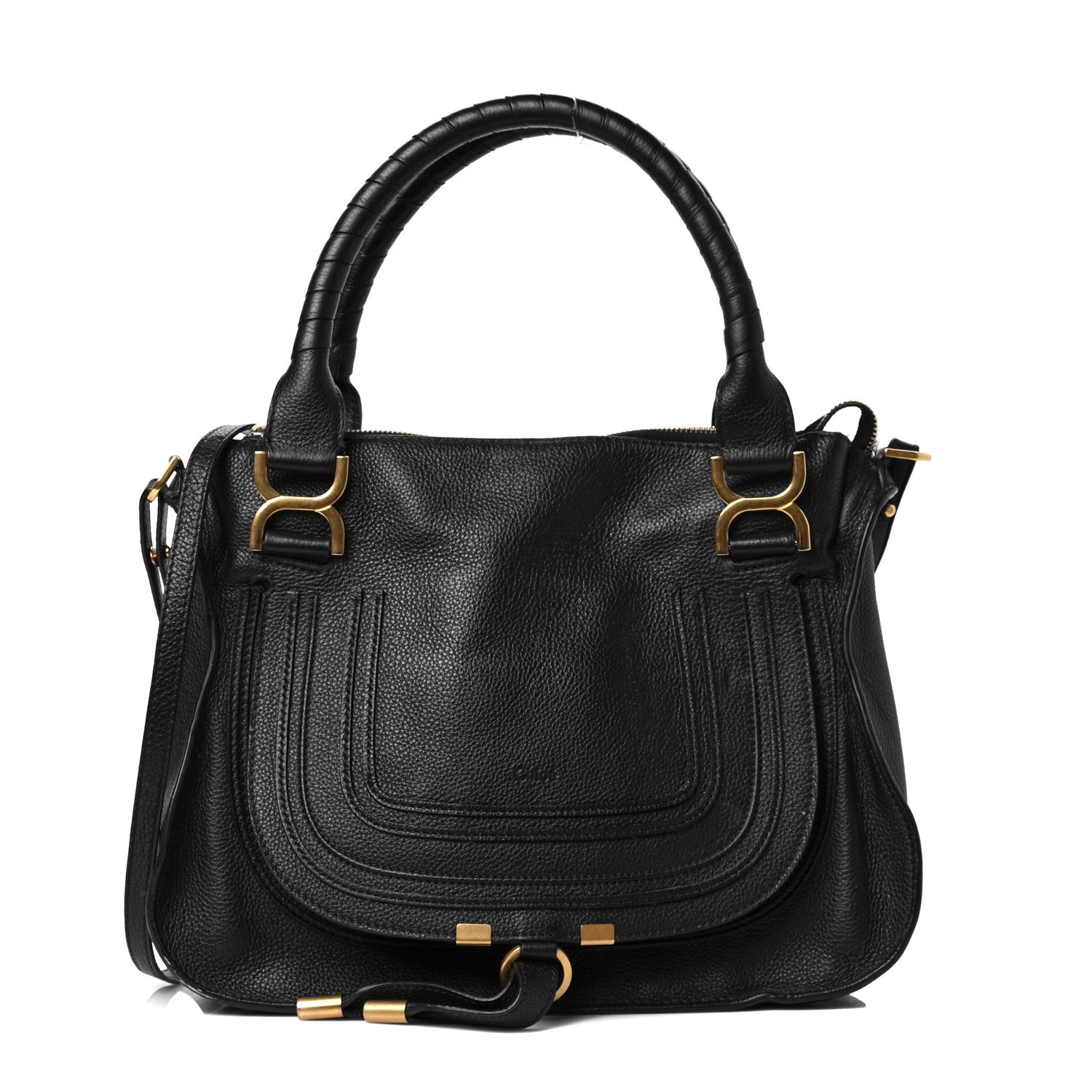 Chloe Calfskin Medium Marcie Satchel Black 1 of 9