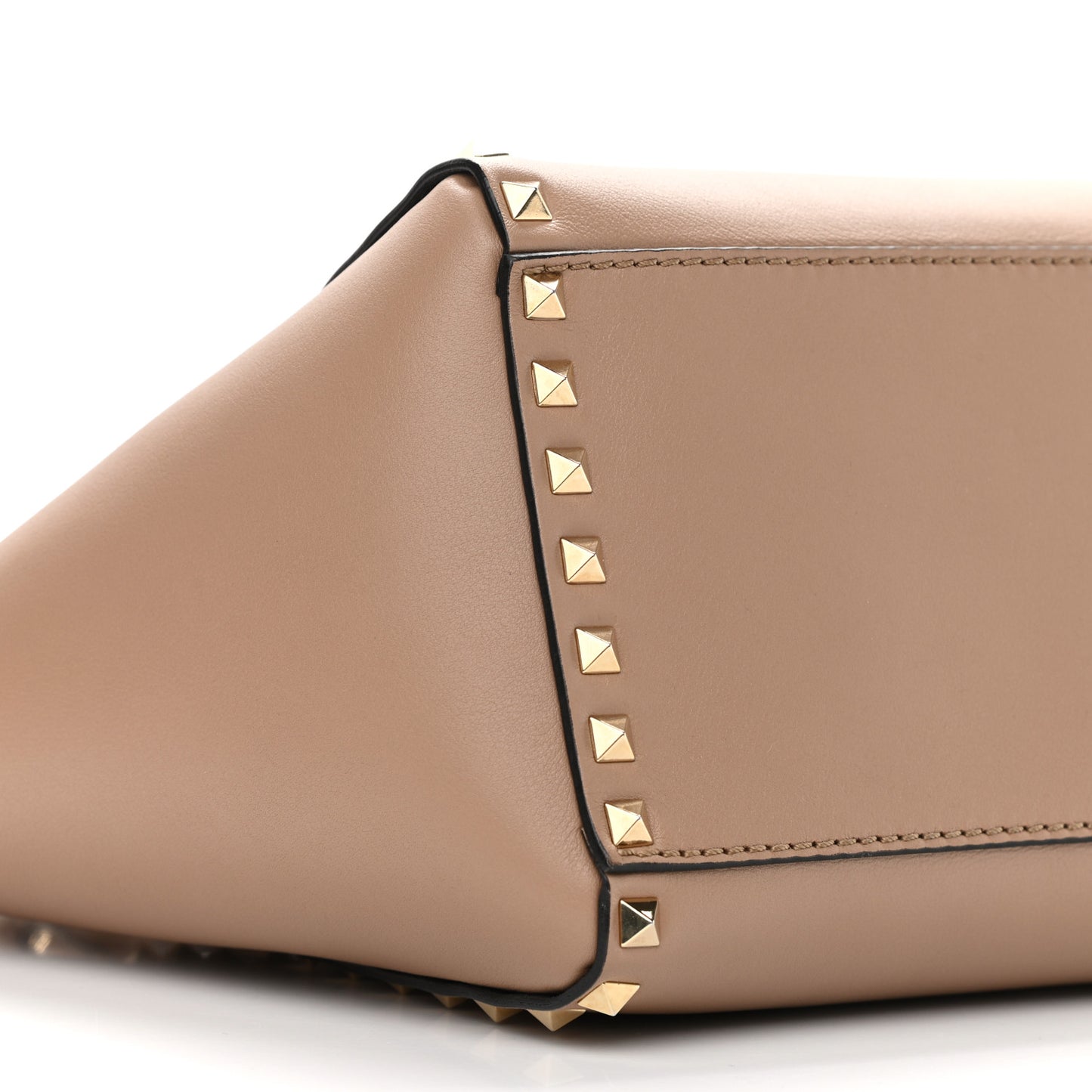 Vitello Small Rockstud Double Handle Tote Alpaca