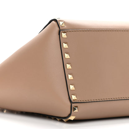 Valentino Garavani Vitello Small Rockstud Double Handle Tote Alpaca 8 of 12