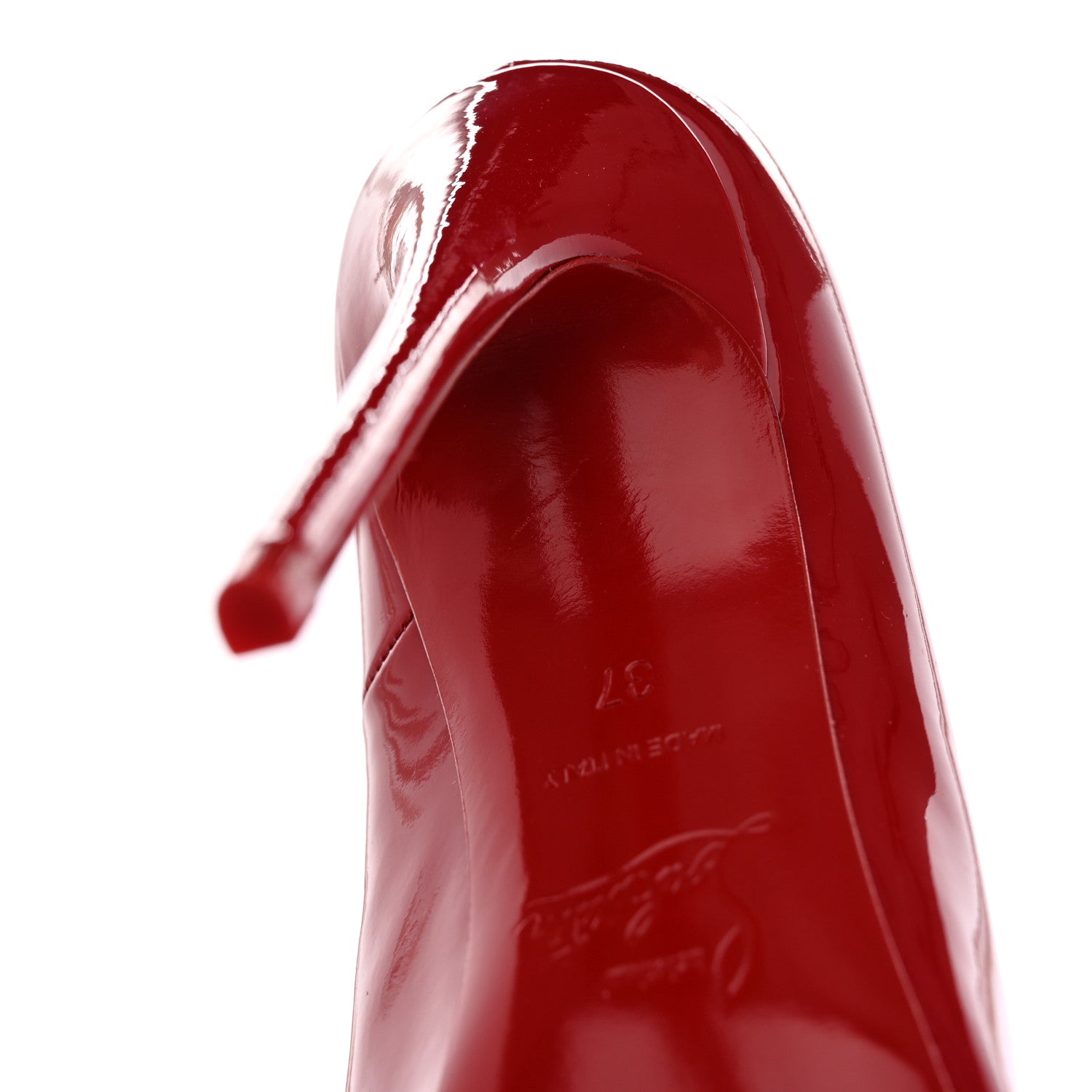 Christian Louboutin Patent So Kate 120 Pumps 37 Flamenco 10 of 13
