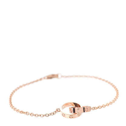 Cartier 18K Pink Gold Interlocking LOVE Bracelet 1 of 7