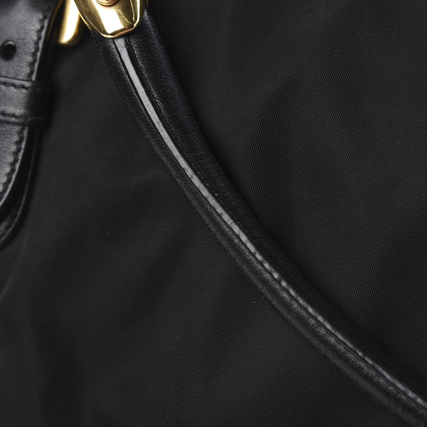 Tessuto Nylon Soft Calf Tote Black