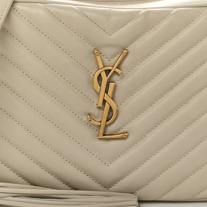 Saint Laurent Calfskin Matelasse Monogram Lou Camera Bag Crema Soft 8 of 12