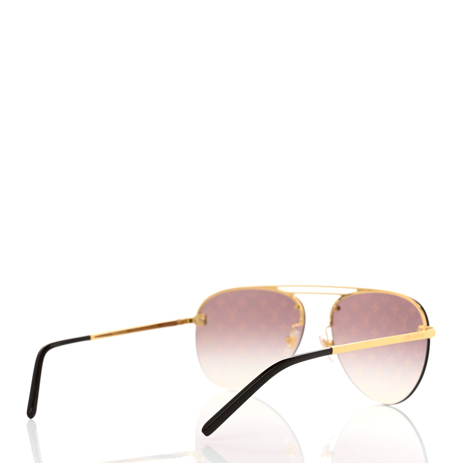 Louis Vuitton Clockwise Sunglasses Z1020E Gold Brown 4 of 8