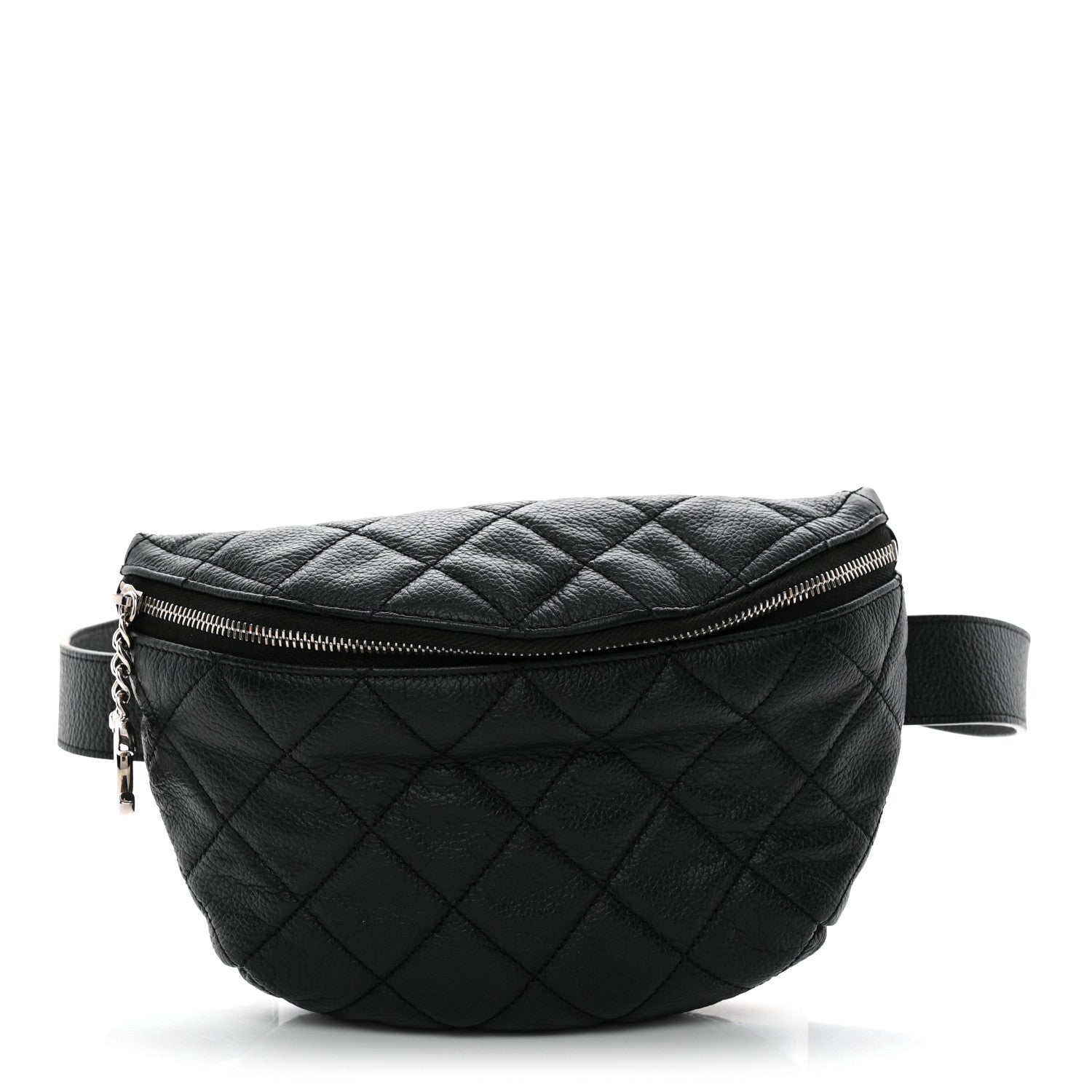 Chanel Grained Calfskin Quilted Waist Belt Bag Black 1 of 11
