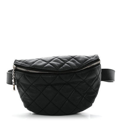 Chanel Grained Calfskin Quilted Waist Belt Bag Black 1 of 11