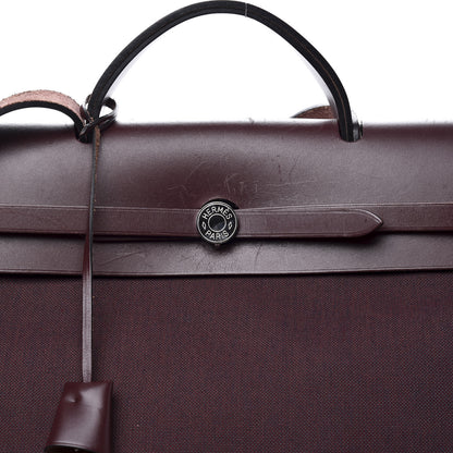 Hermes Toile Vache Hunter Herbag Zip 39 MM Prune 10 of 16