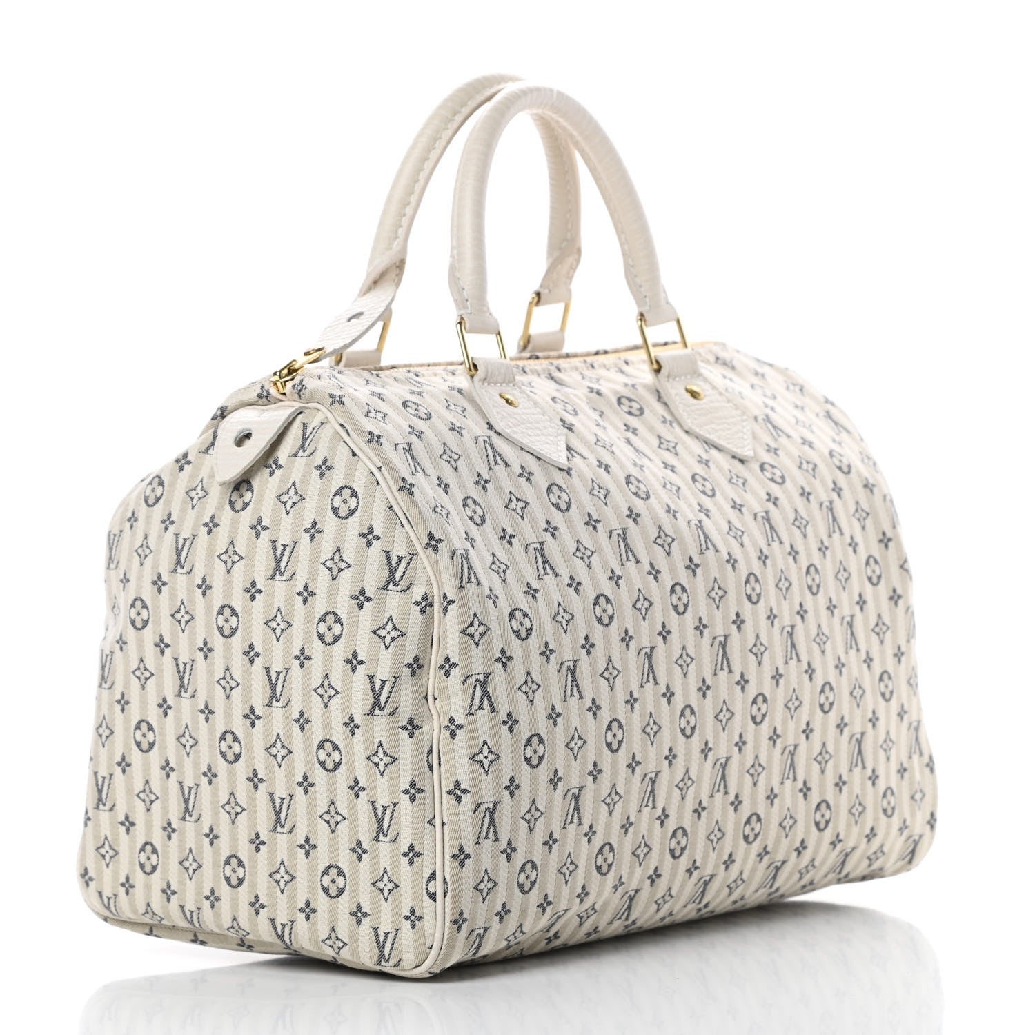 Louis Vuitton Mini Lin Croisette Speedy 30 Blue 3 of 11
