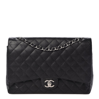 Chanel Caviar Quilted Maxi Double Flap Black 1 of 17