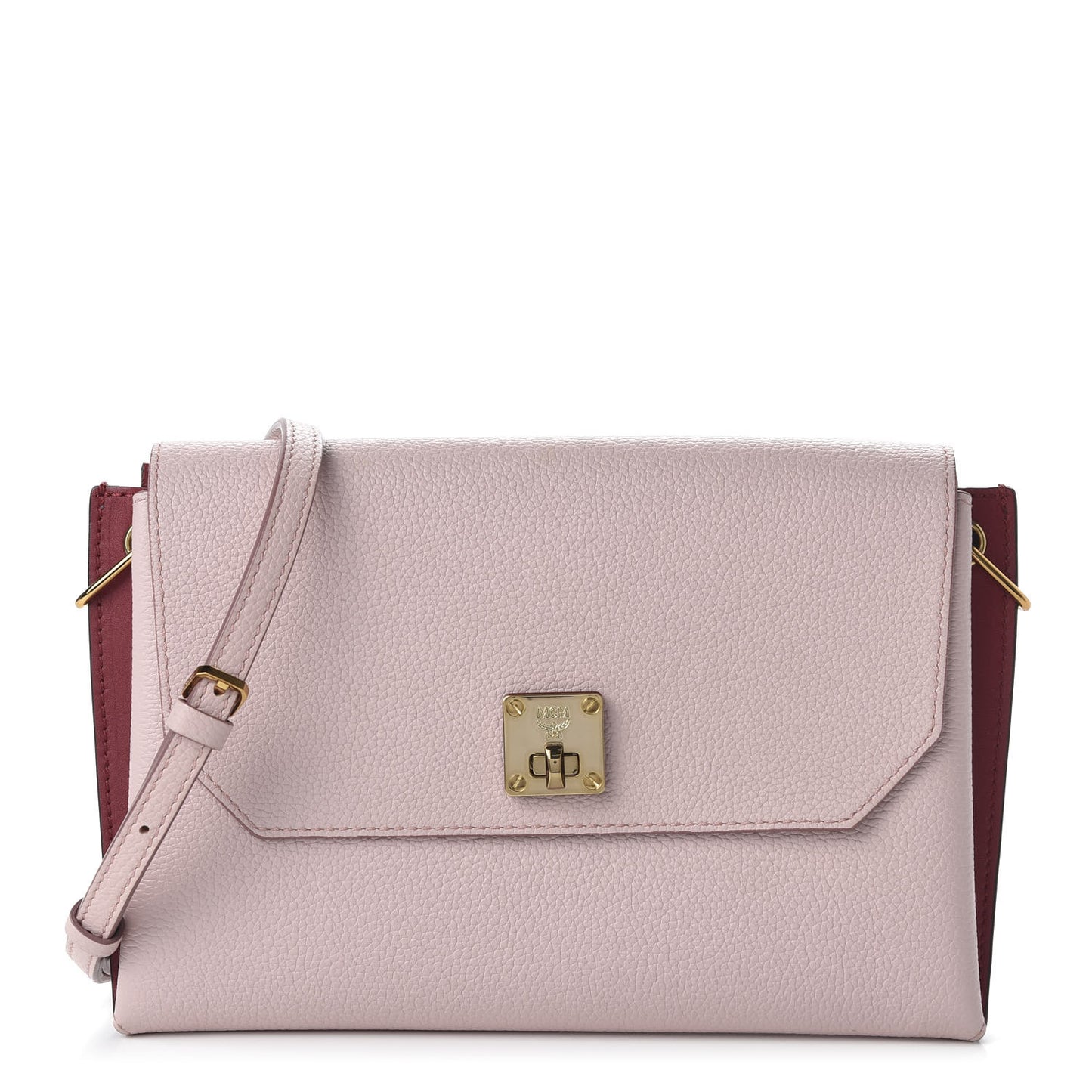 Grained Calfskin Small Milla Clutch Pale Mauve