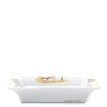 Hermes Porcelain Printed Beagle Ashtray 4 of 8