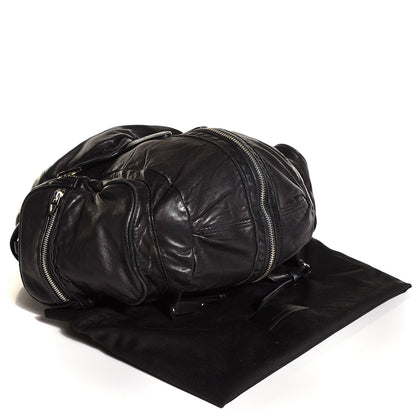 Alexander Wang Lambskin Marti Backpack Washed Black Rhodium Hardware 4 of 9