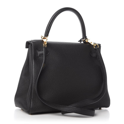 Hermes Togo Kelly Retourne 28 Black 3 of 10