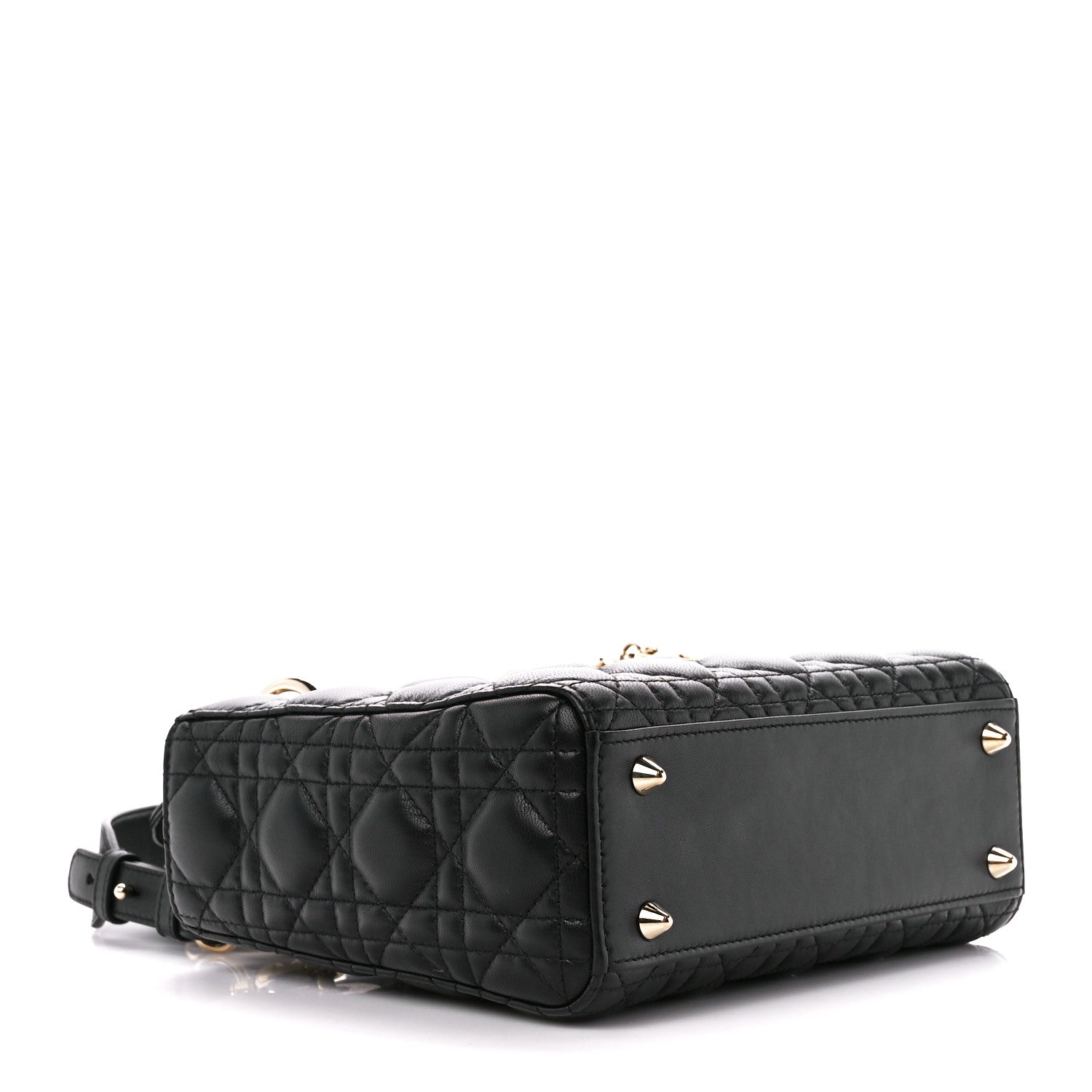 Christian Dior Lambskin Cannage Small My ABCDior Lady Dior Black 4 of 14