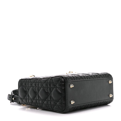 Christian Dior Lambskin Cannage Small My ABCDior Lady Dior Black 4 of 14