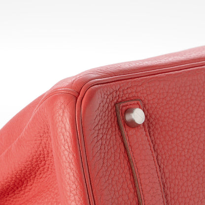 Hermes Taurillon Clemence Birkin 35 Bougainvillea 31 of 31