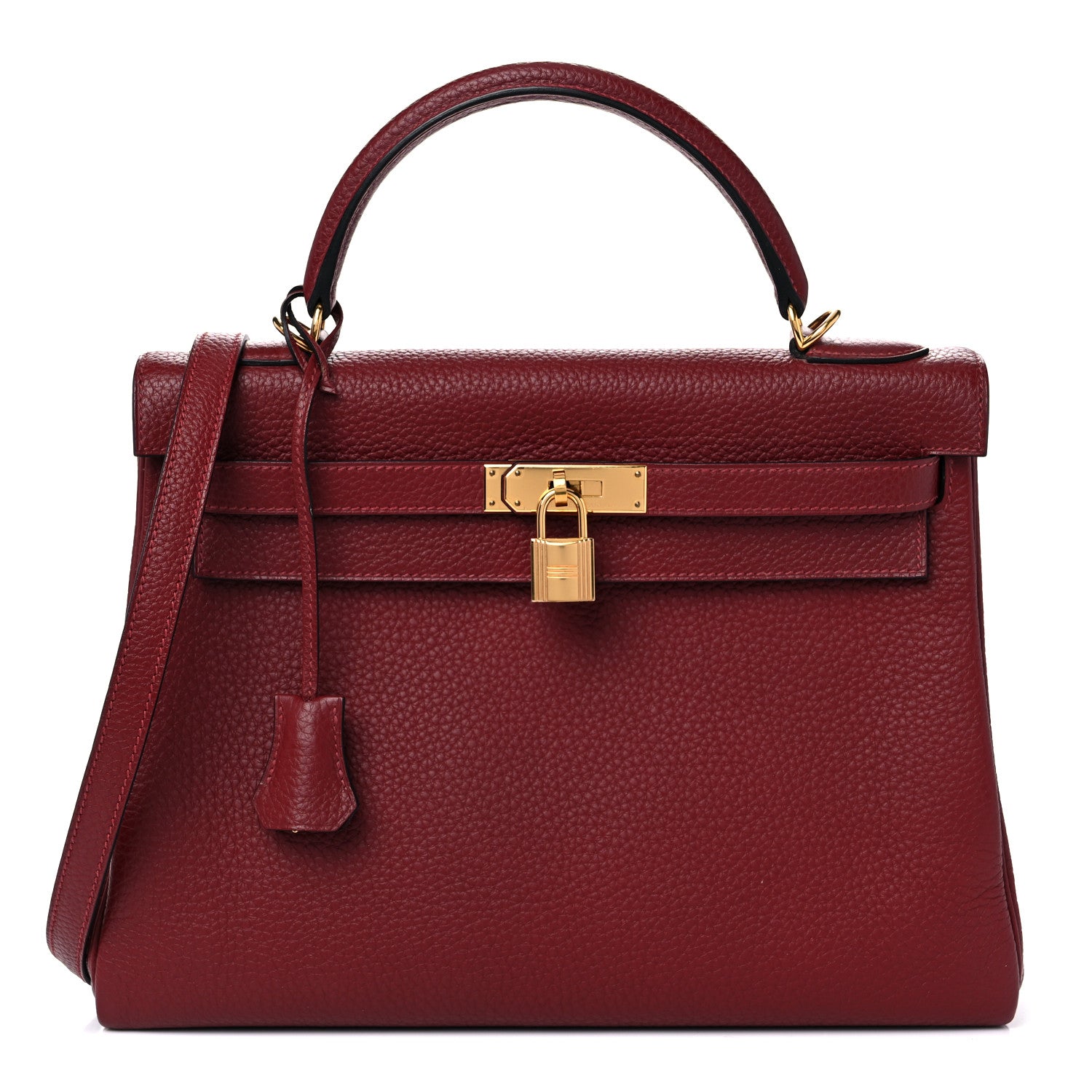 Hermes Togo Kelly Retourne 32 Rouge H 1 of 13
