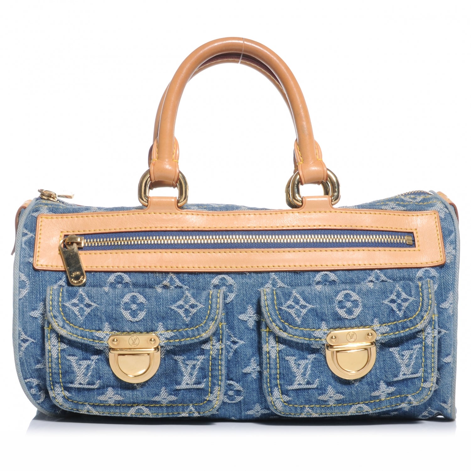 Louis Vuitton Monogram Denim Neo Speedy Blue 1 of 9